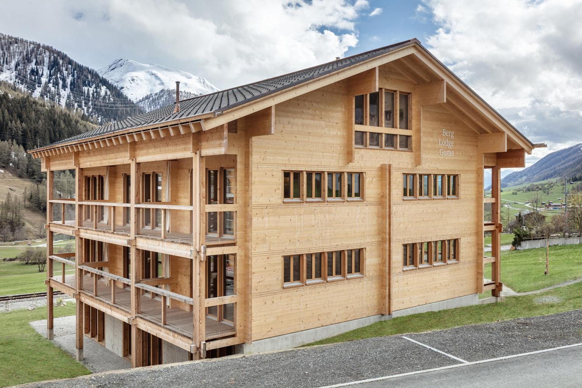 Berglodge Goms Münster Exteriér fotografie